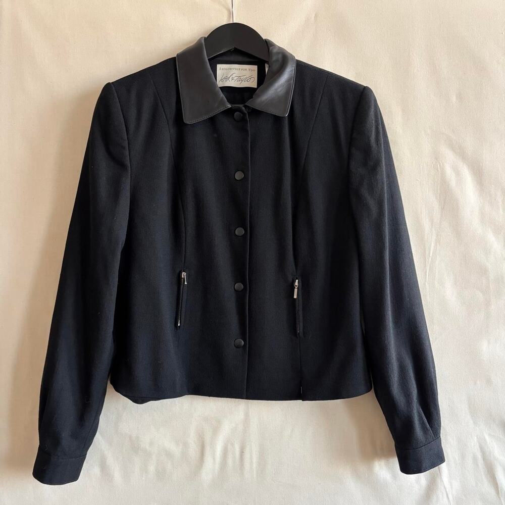 VTG Lord & Taylor Fall Transitional Black Jacket - modern day size 2/4